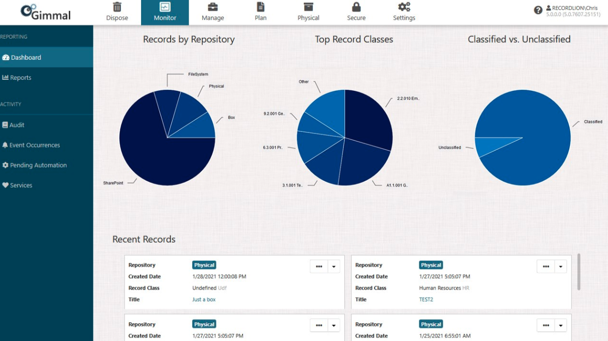 Gimmal Records Software - 1
