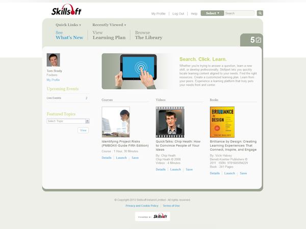 Skillsoft Software - Skillsoft view employee profile