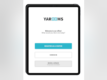 YAROOMS Software - A modern visitor management system made to save time, enable workplace compliance and position your lobby for a great first impression. Your branding-friendly, easily configurable interface.