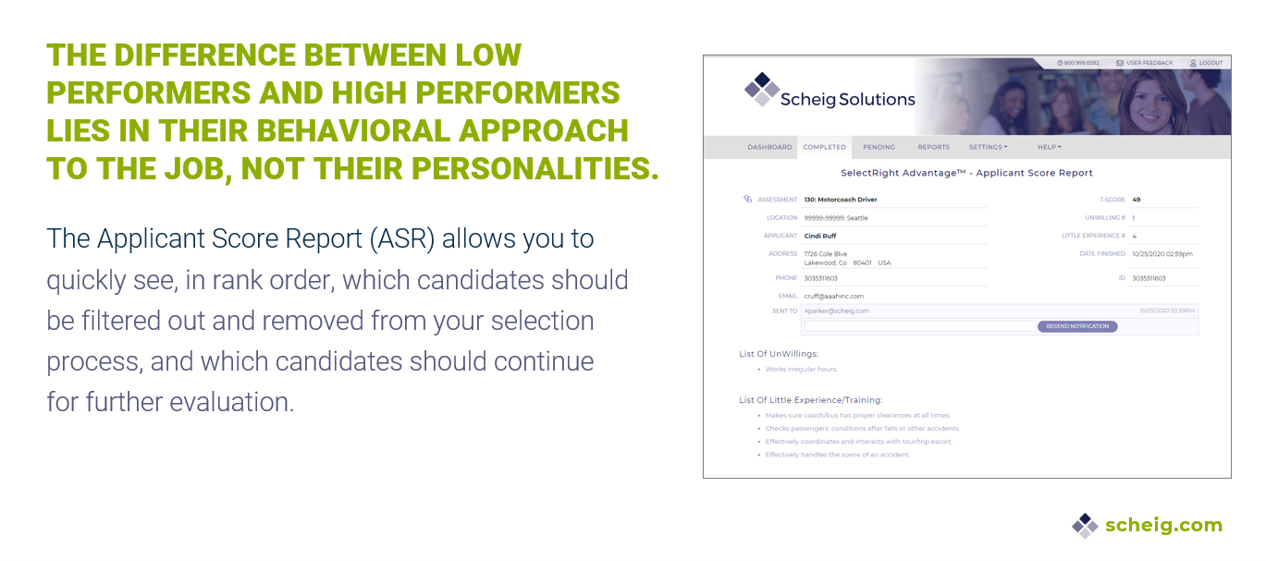 The Applicants Score Report is Simple, Clear, and Accurate - The Power of Knowing