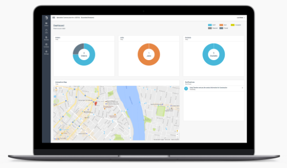 Docketbook screenshot: The Docketbook central dashboard