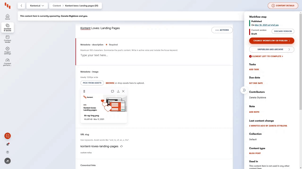 Kontent.ai Software - 4