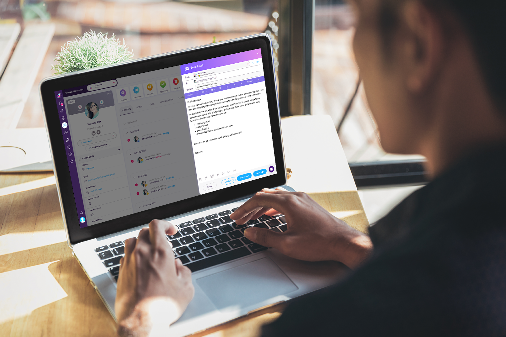 GlassHive screenshot: Every GlassHive subscription comes with access to an ever-growing library of MSP content that you can instantly use in your marketing with our Magic Branding.