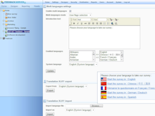 ngSurvey Software - full multi language support