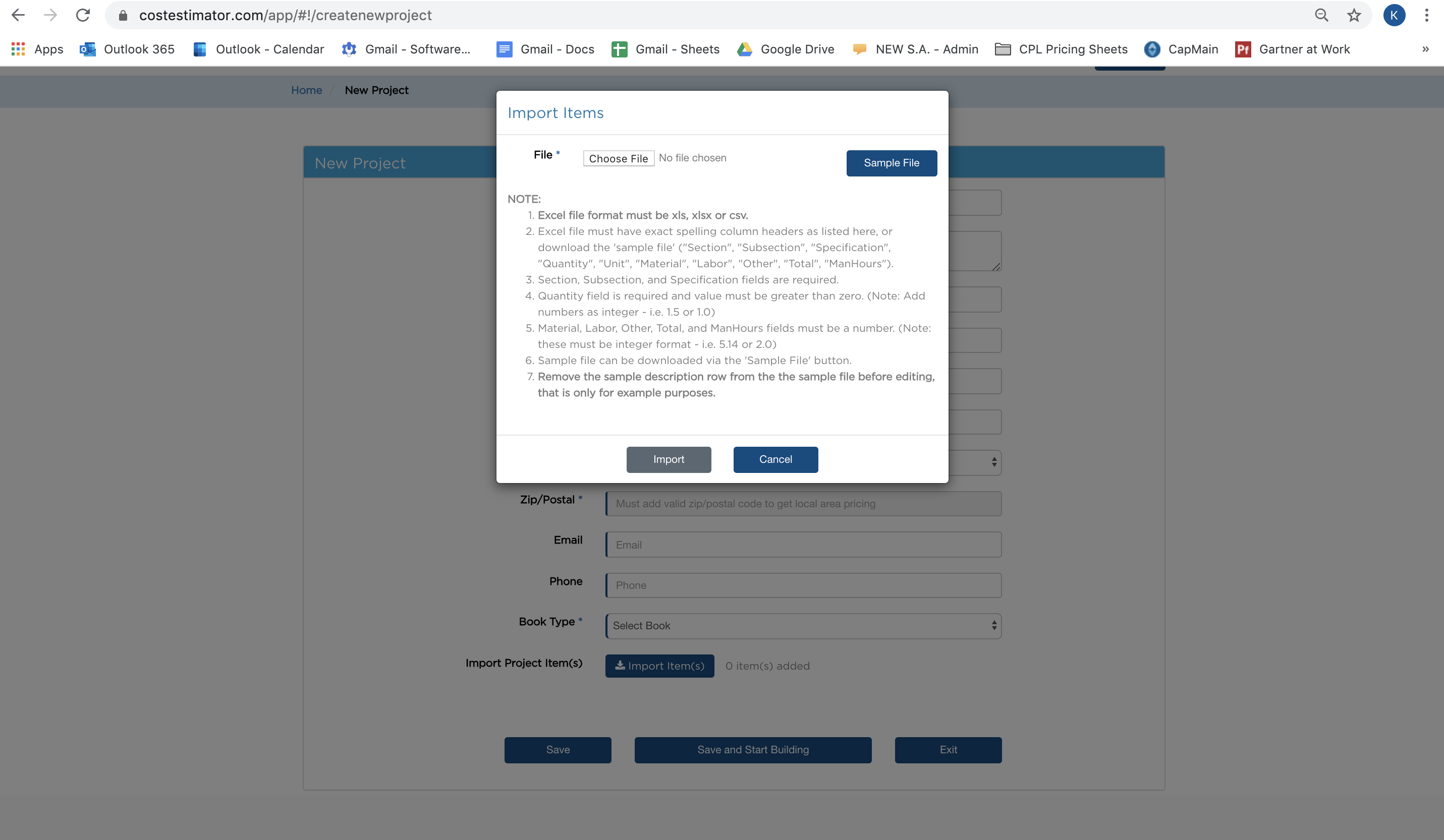 CostEstimator.com Software - 3