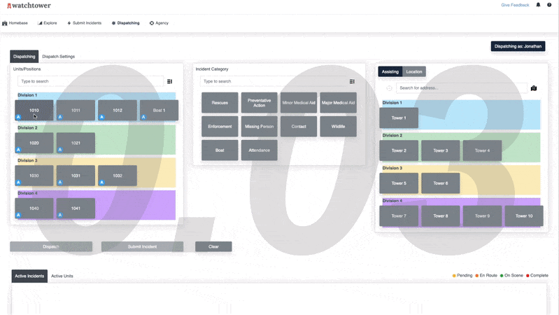 Watchtower Software - Our dispatch tool provides better data on incident response time and resource availability