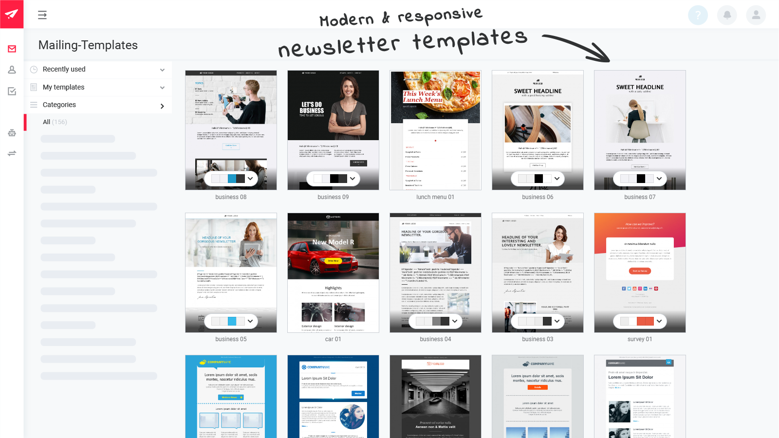 Use over 250 free newsletter templates for any occasion and a variety of industries - get inspired or simply save time on newsletter creation