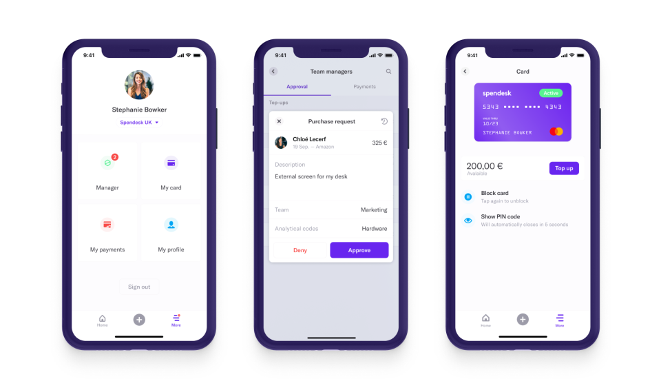 Spendesk mobile app