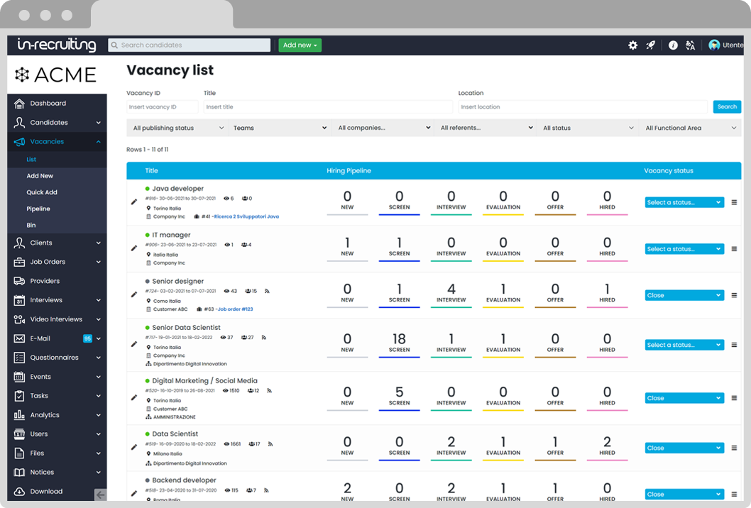 In-recruiting Software - 3