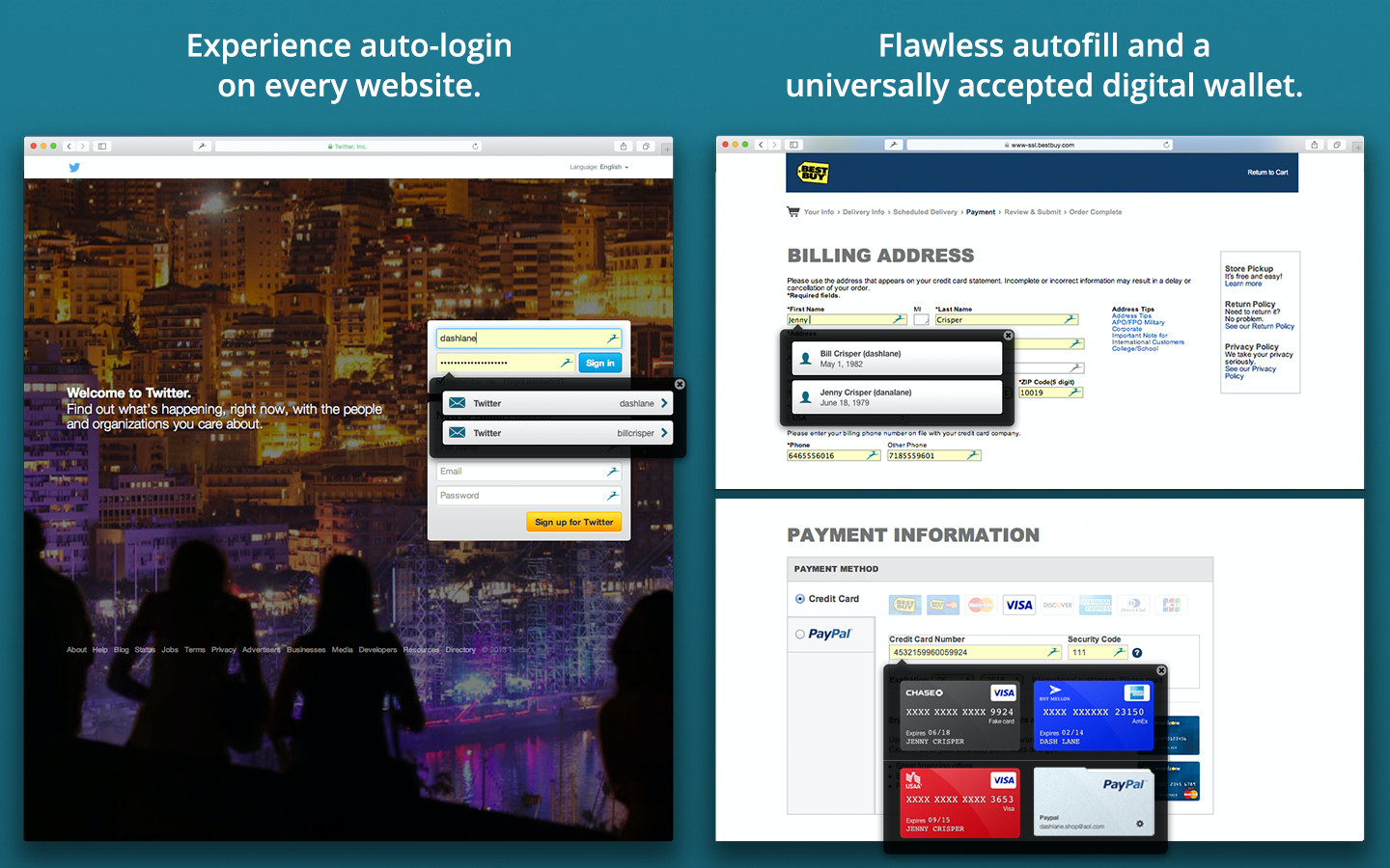 Dashlane for Business Software - Auto-Login and Auto-Fill to help you save time online