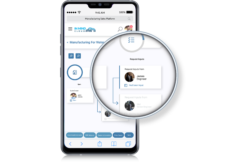 Sales Collaboration - Manufacturing X Sales Platform by In Mind Cloud