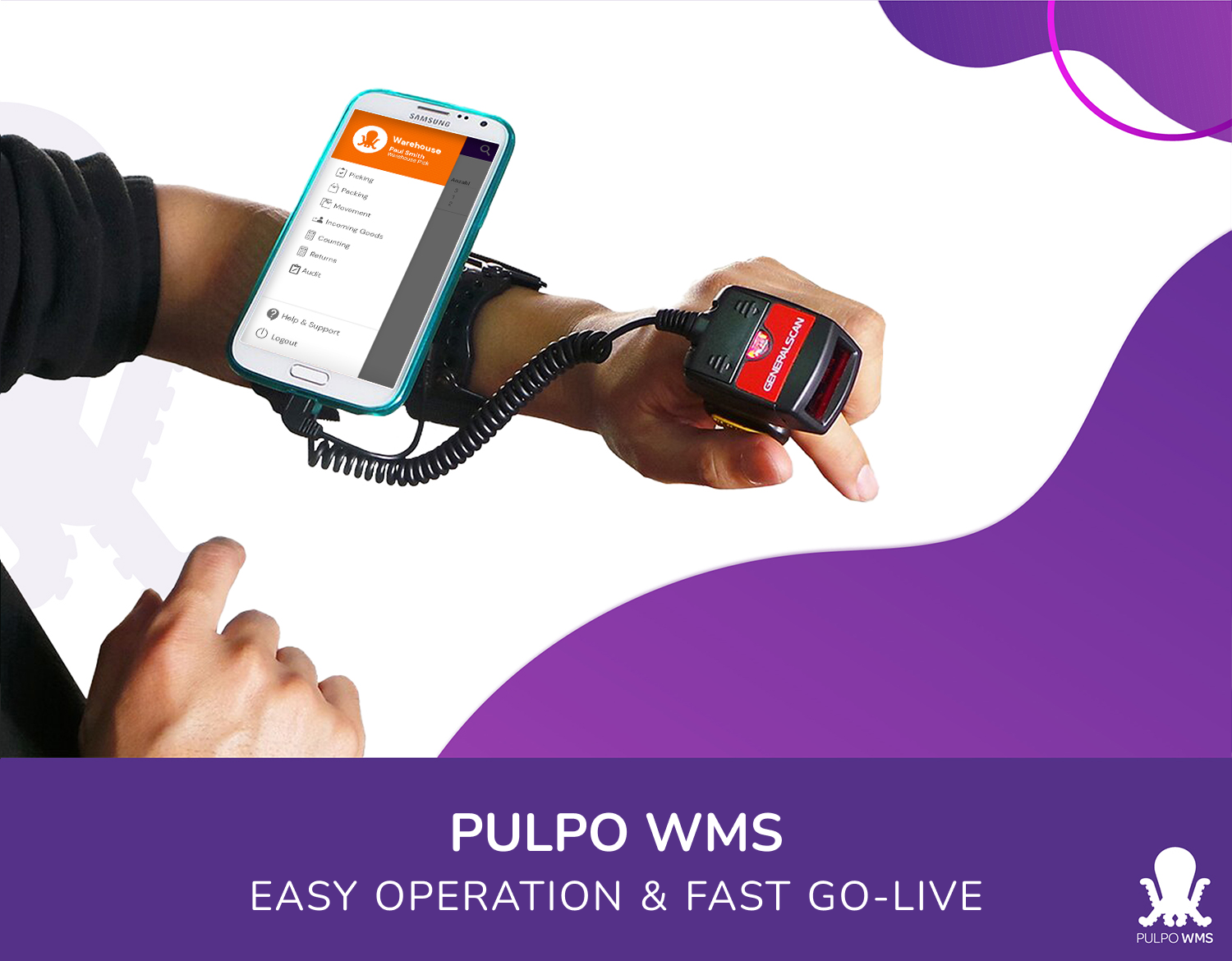 PULPO WMS screenshot: Easy Operation & Fast Go-Live