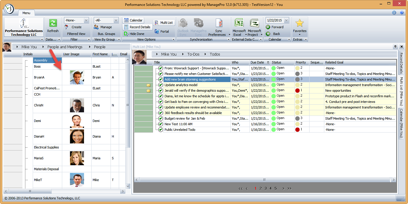 ManagePro Software - People & Meetings