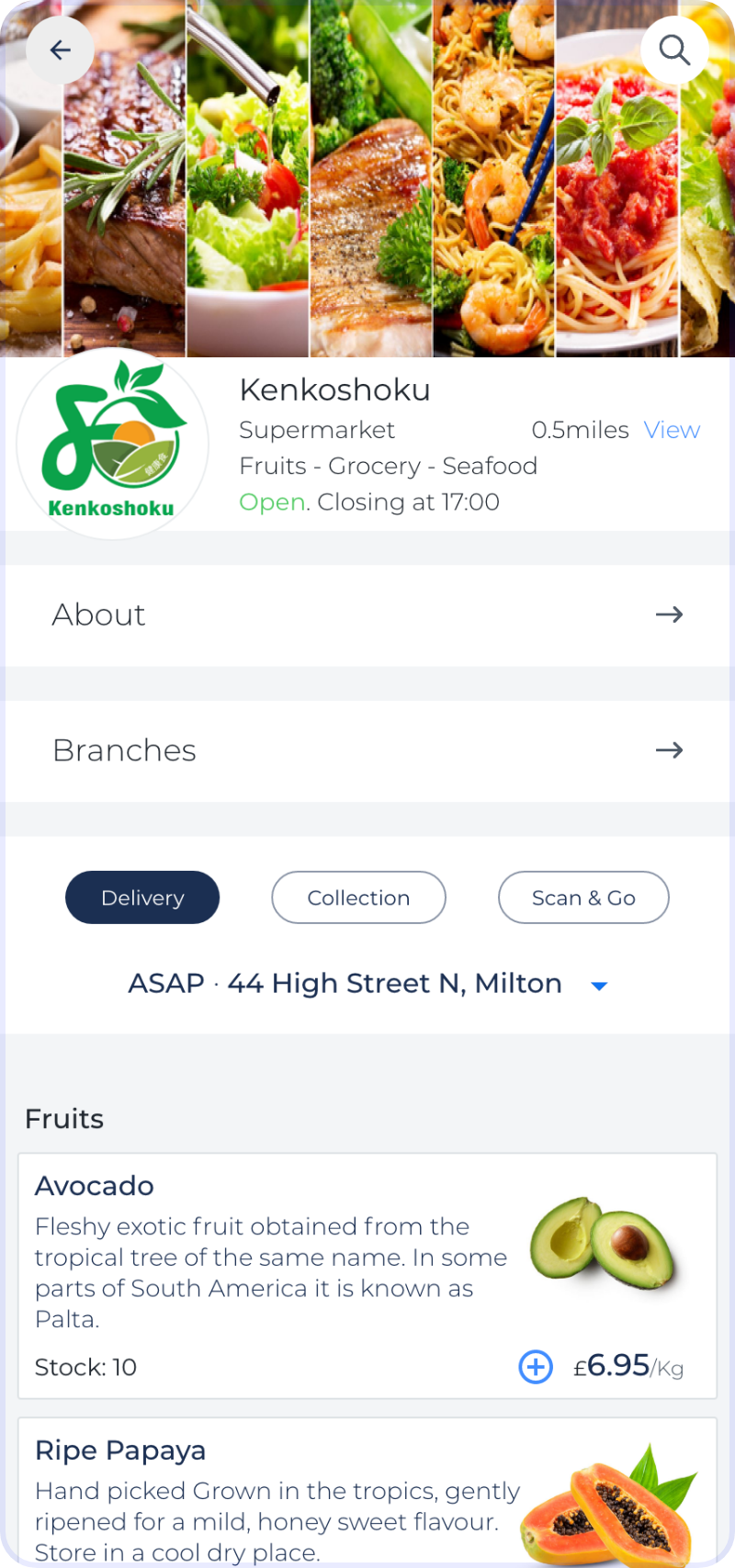 Luper for Business screenshot: Luper Digital Storefront - Supermarket
