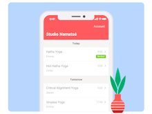 Momoyoga Software - Book and cancel classes on the go