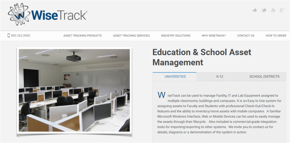 WiseTrack Software - Education Asset Tracking