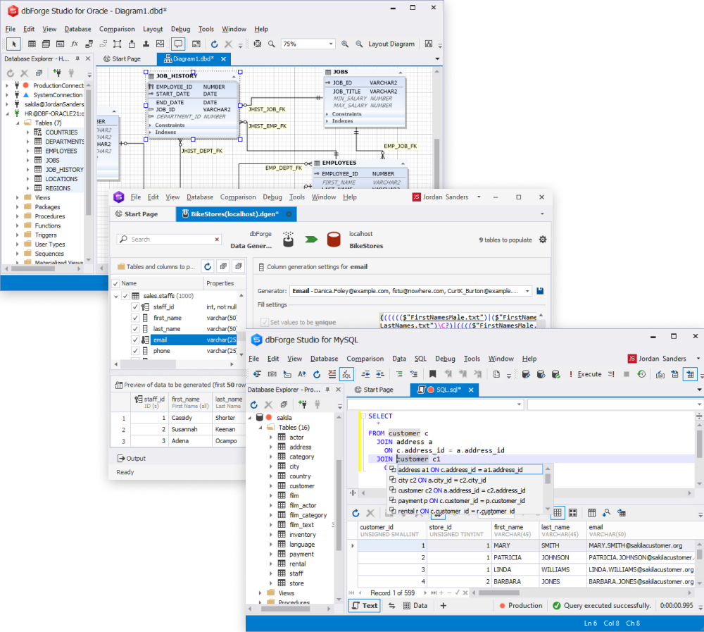 dbForge Edge screenshot: Database design & development
