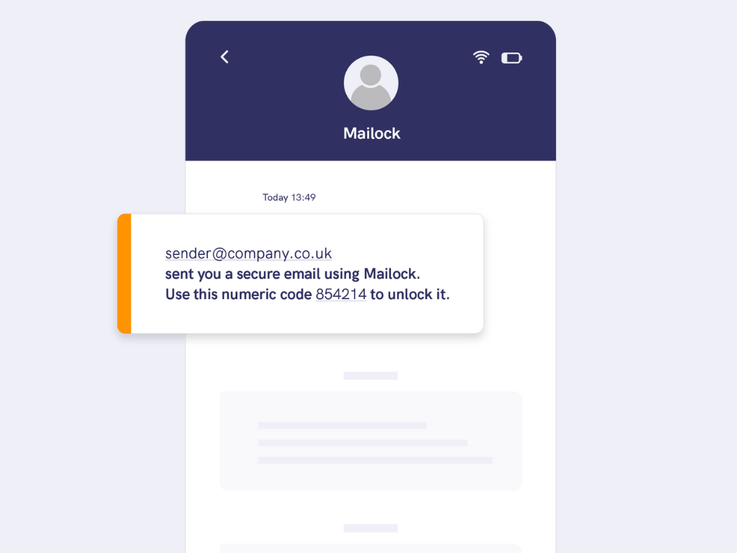 Mailock Software - Secure email SMS code