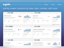 brightfin Software - Quickly review contracts by state, date, number, and more