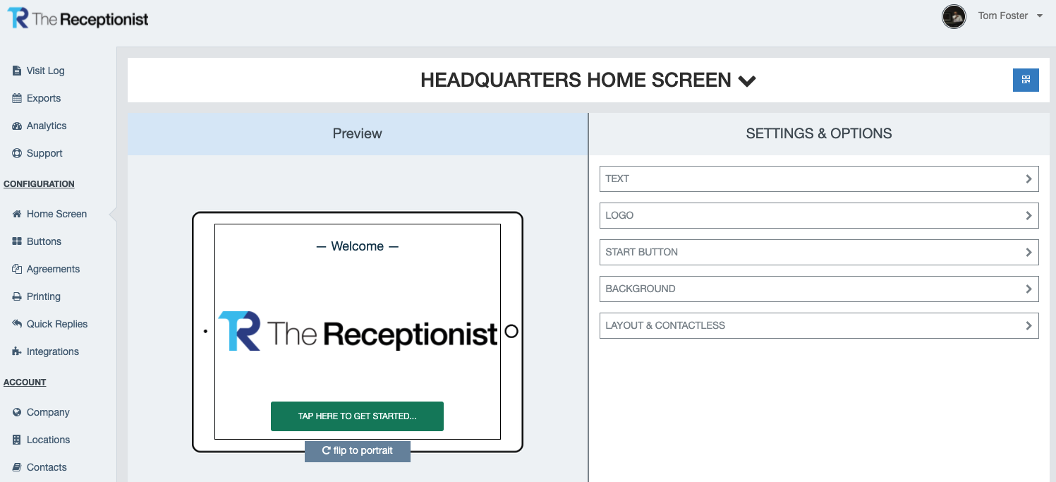 The Receptionist for iPad