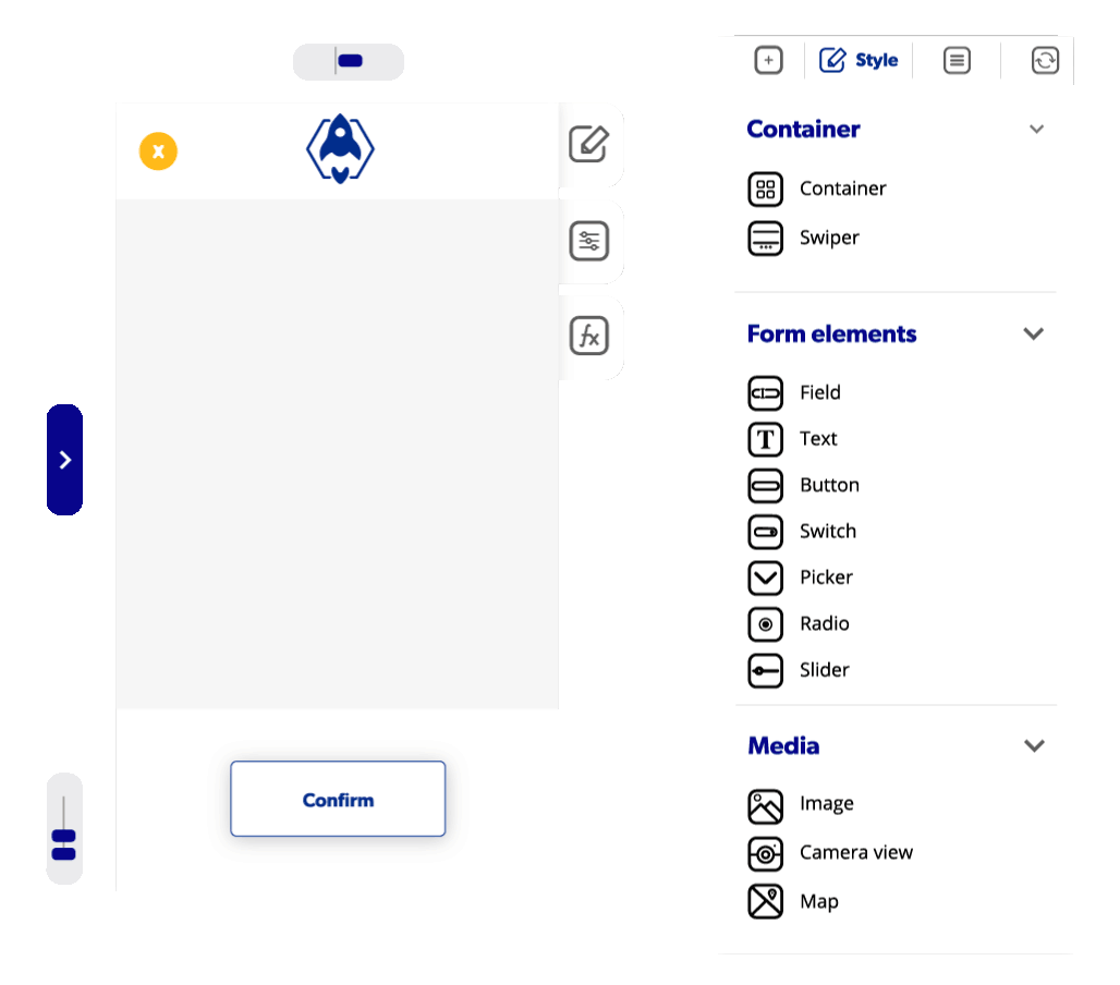 Apphive screenshot: No code app builder
