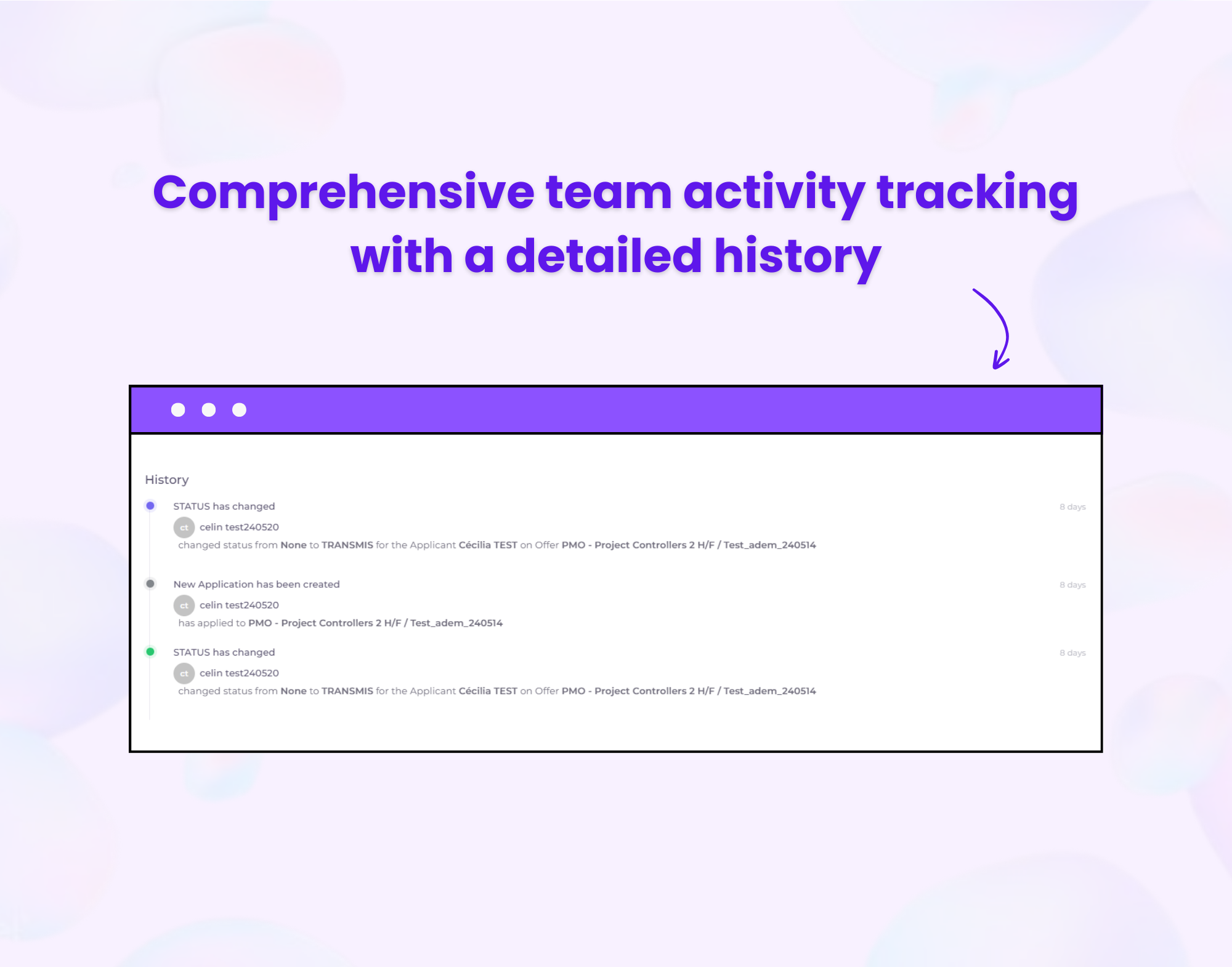 BestHR Software - With BestHR, easily track your team's activity through our detailed history. You can see who did what and when, facilitating collaboration and transparency within your team.