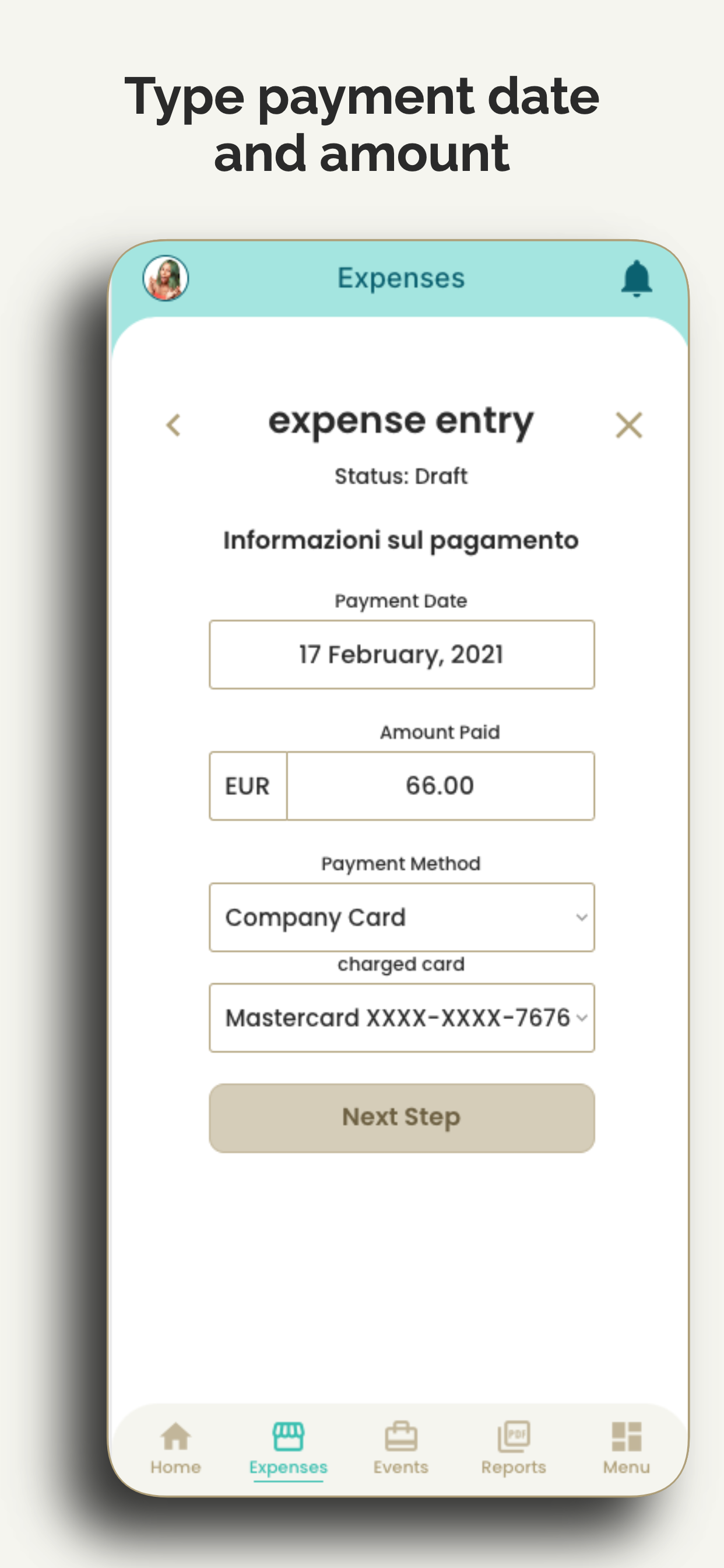 Smart Expense Software - Smart Expense Payment Data Entry