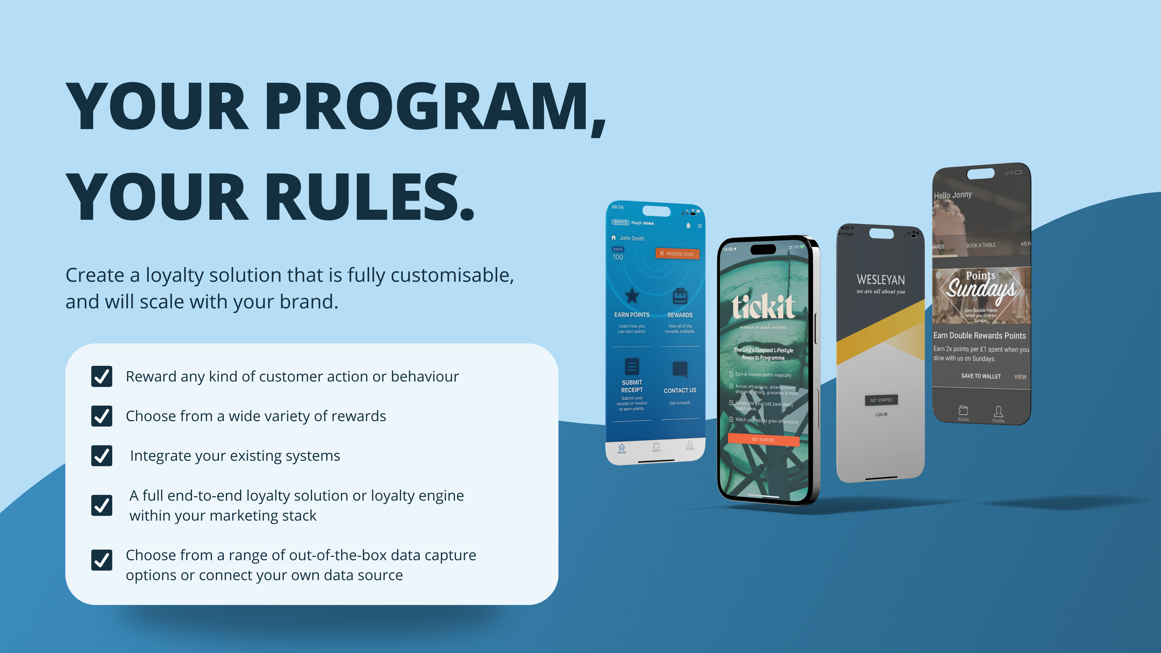 White Label Loyalty Software - Design a loyalty program that is fully customized to your business needs, with everything you need to create a solution that works and scales with you