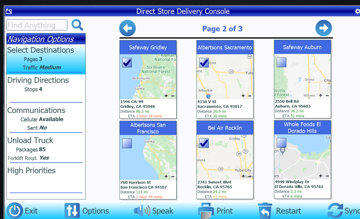 RFgen store delivery console