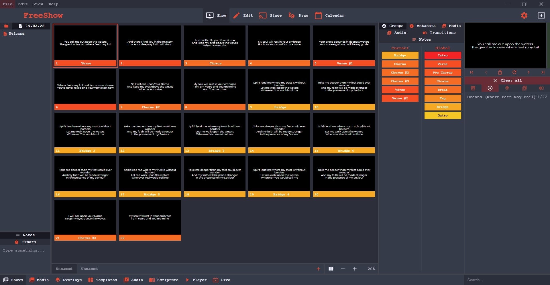 FreeShow Software - 5