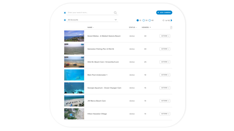 Host & Manage Your Webcams From One Dashboard