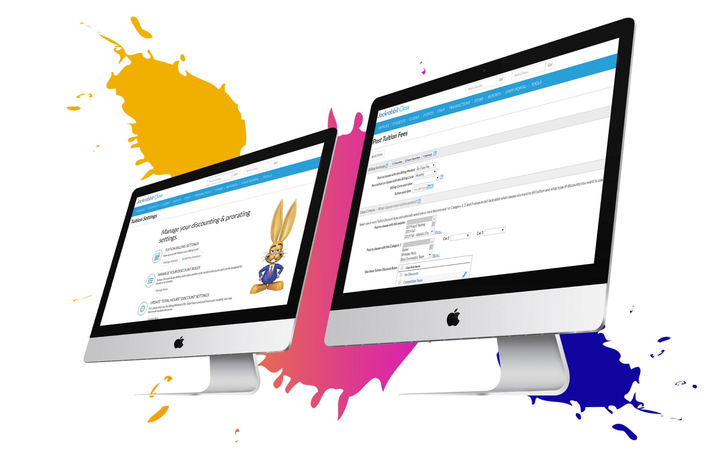 Jackrabbit Music Software - Let customers pay online; more convenient for them, fewer phone calls and late payments for you.