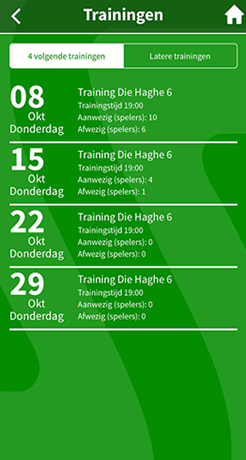 Sideline Software - Match scheduling overview