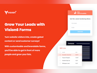 Vision6 Software - Get More Leads with Customisable Web Forms