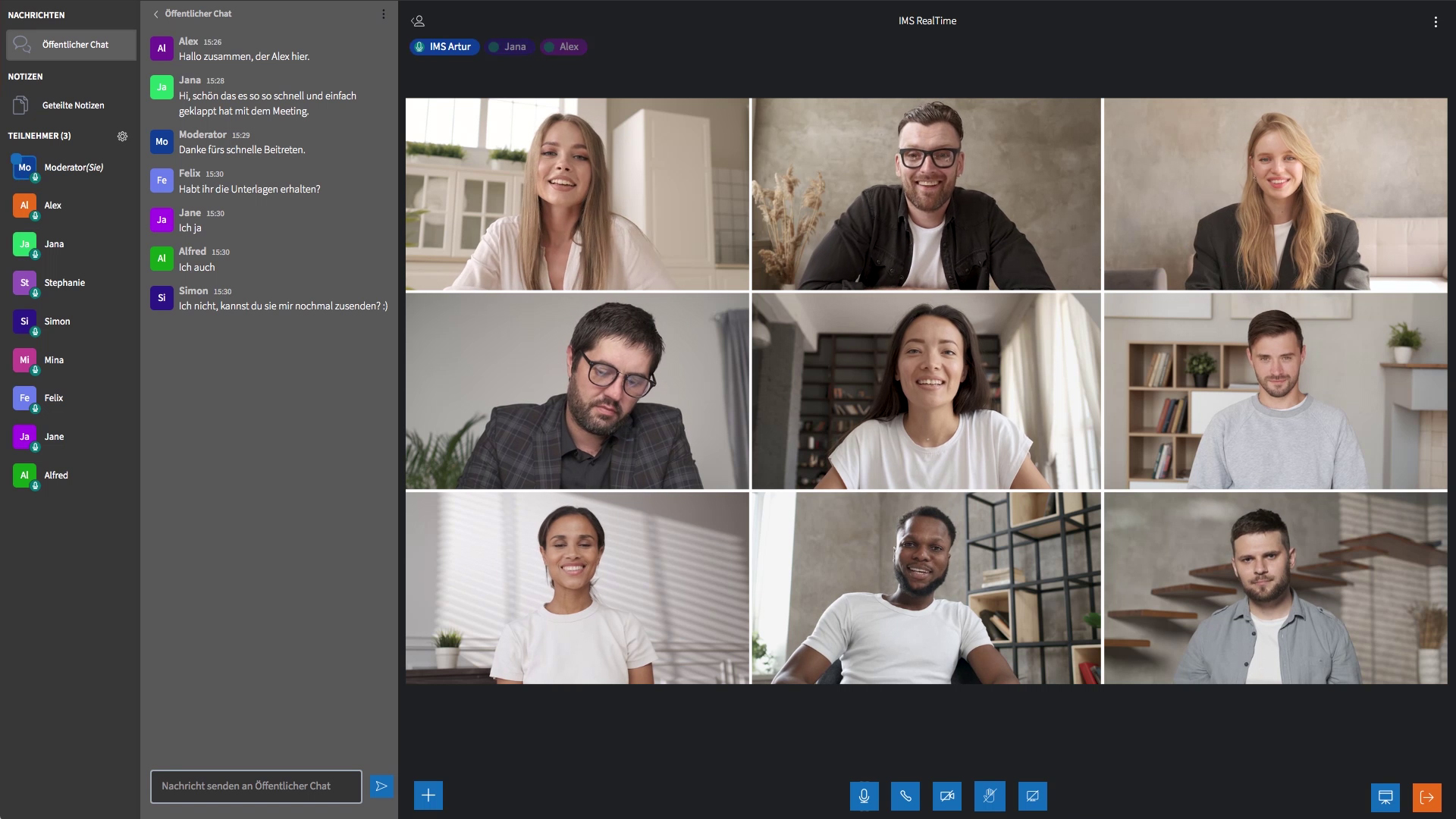 Customizable web conferencing tool