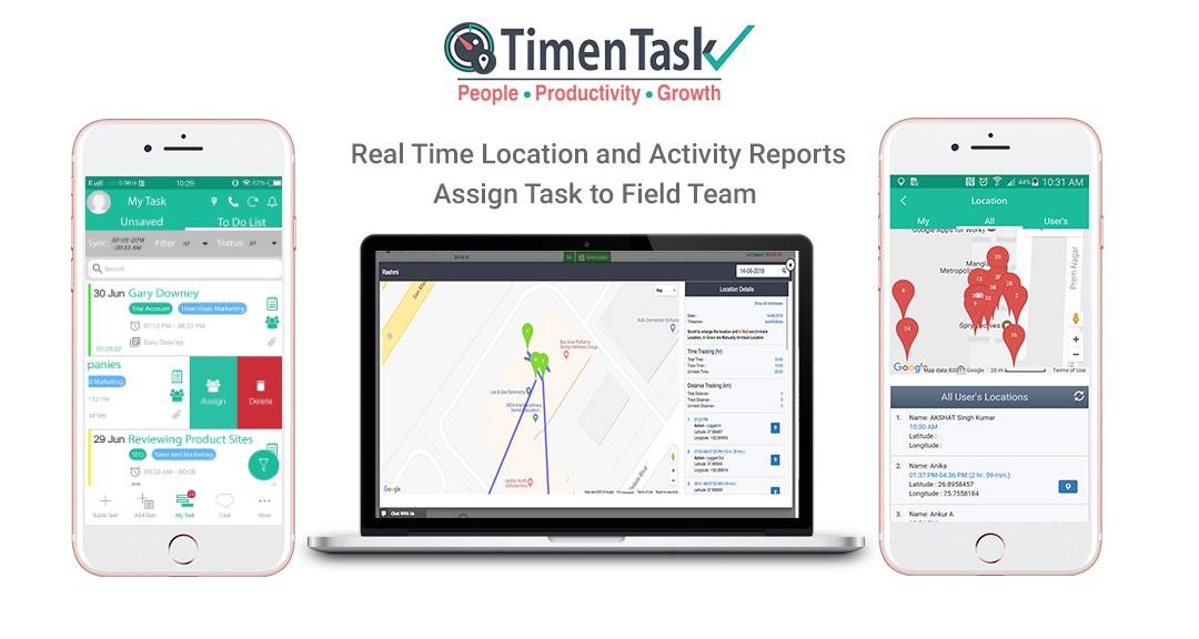 TimenTask location tracking