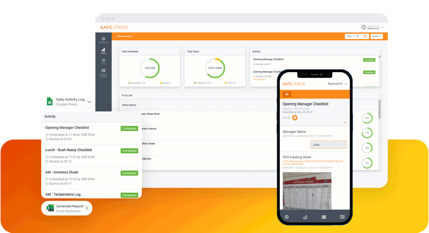 SAFEcheck screenshot: Digital Compliance Platform For All Your Business Needs