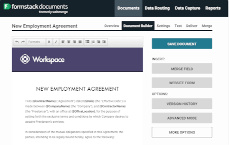 Formstack Documents document preview