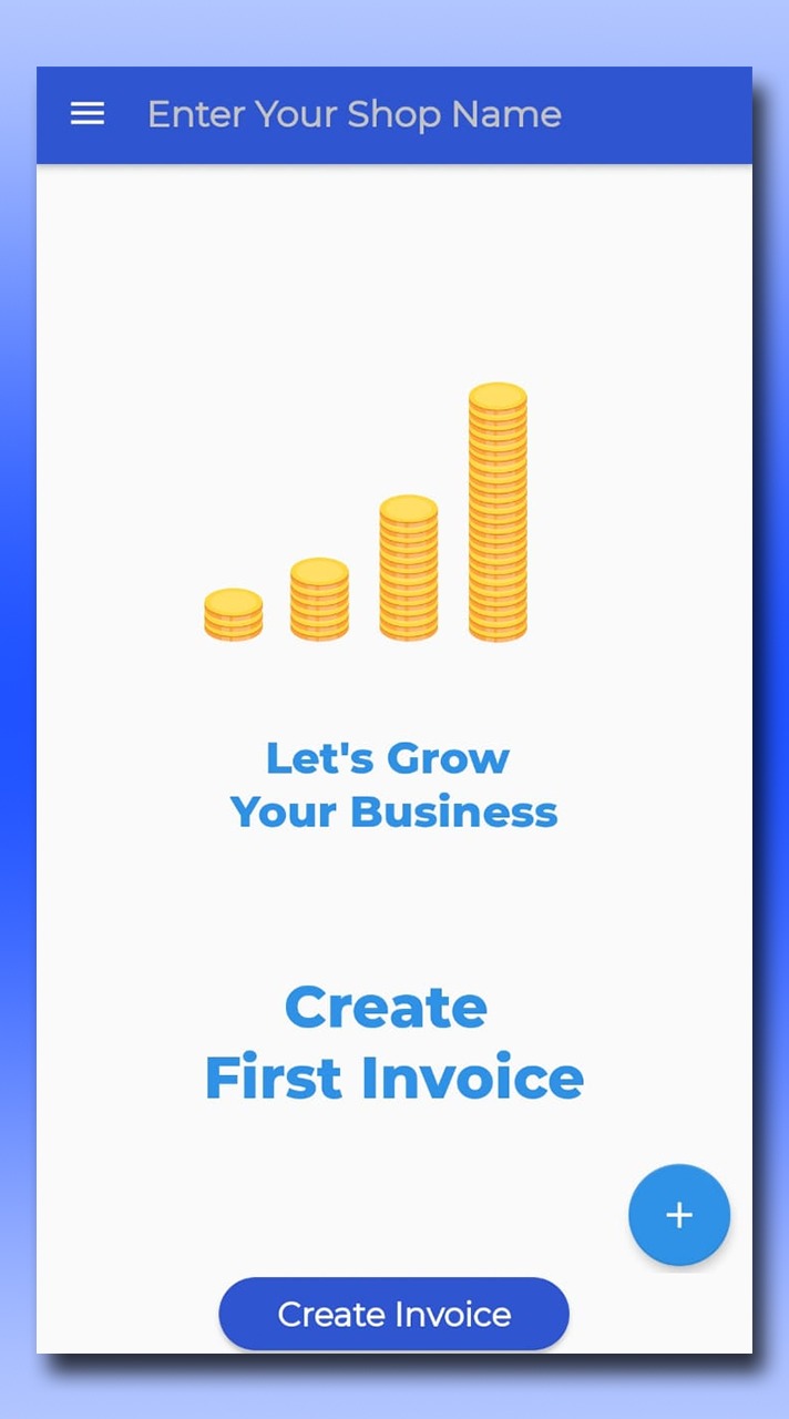 EZOTO invoice creation screenshot