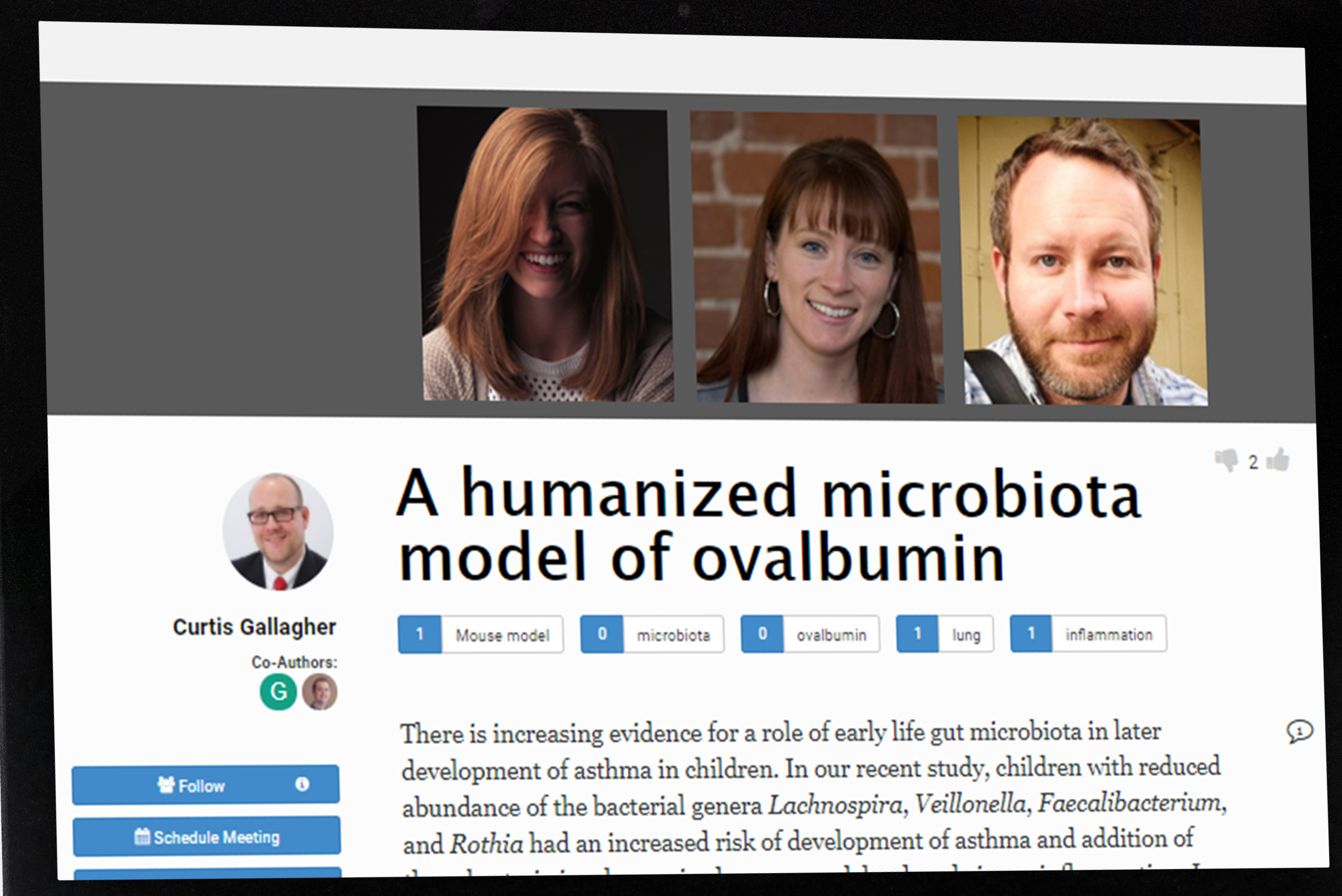 Breezio screenshot: Breezio article