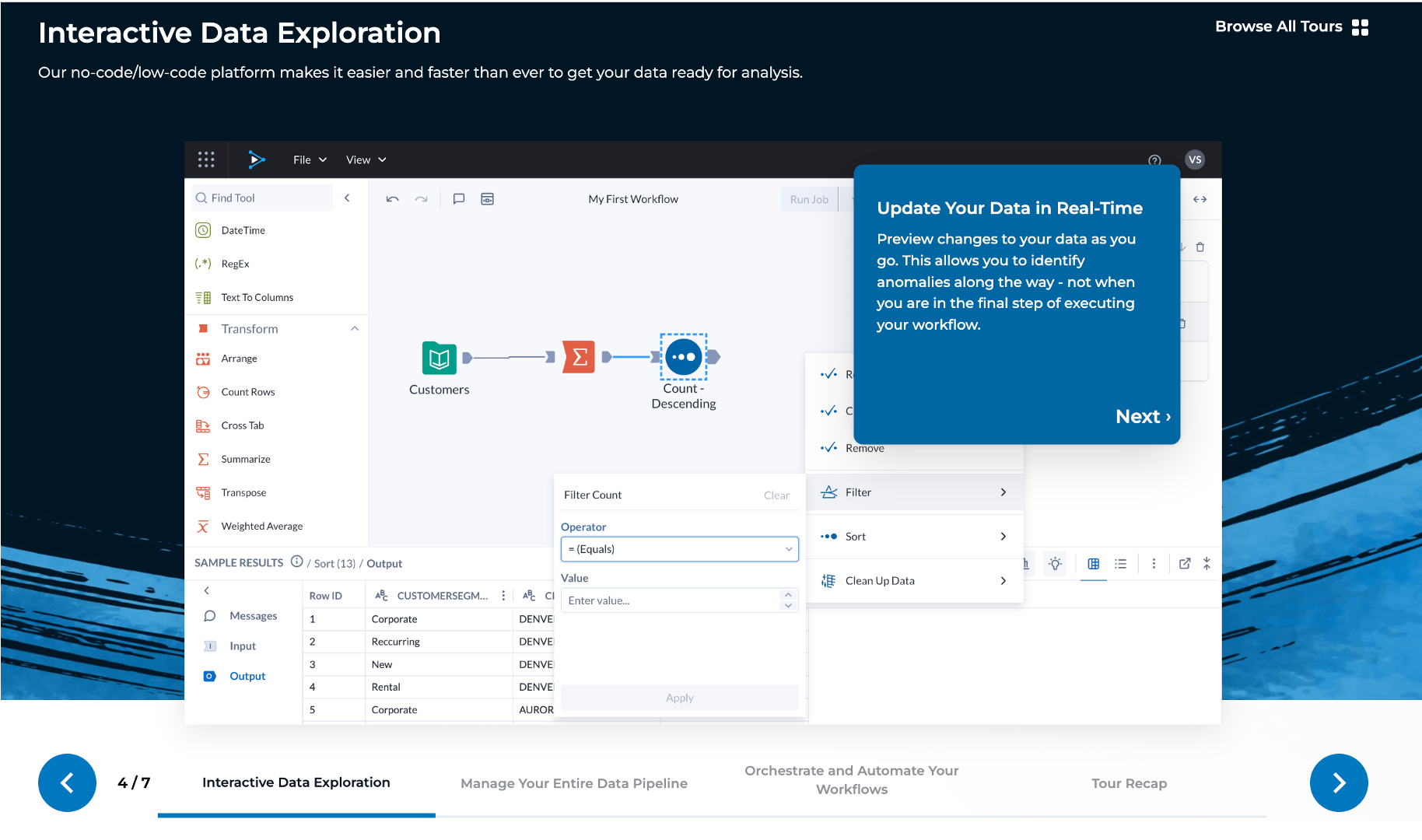Alteryx Designer Cloud Software - Alteryx Designer Cloud data exploration
