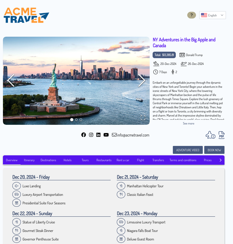 TourSys Cloud Software - Toursys Digital Itinerary