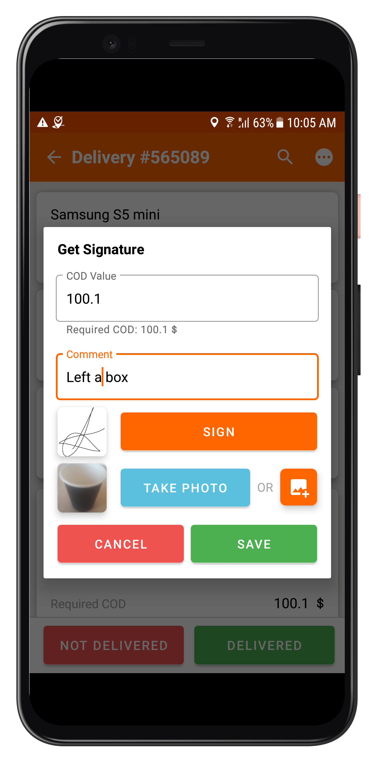 Track-POD Software - Proof of Delivery app