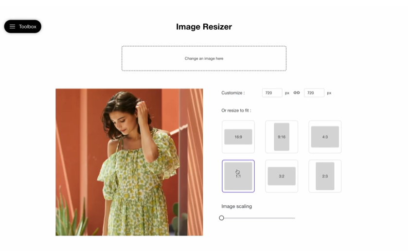 BOOLV screenshot: BOOLV image resizer
