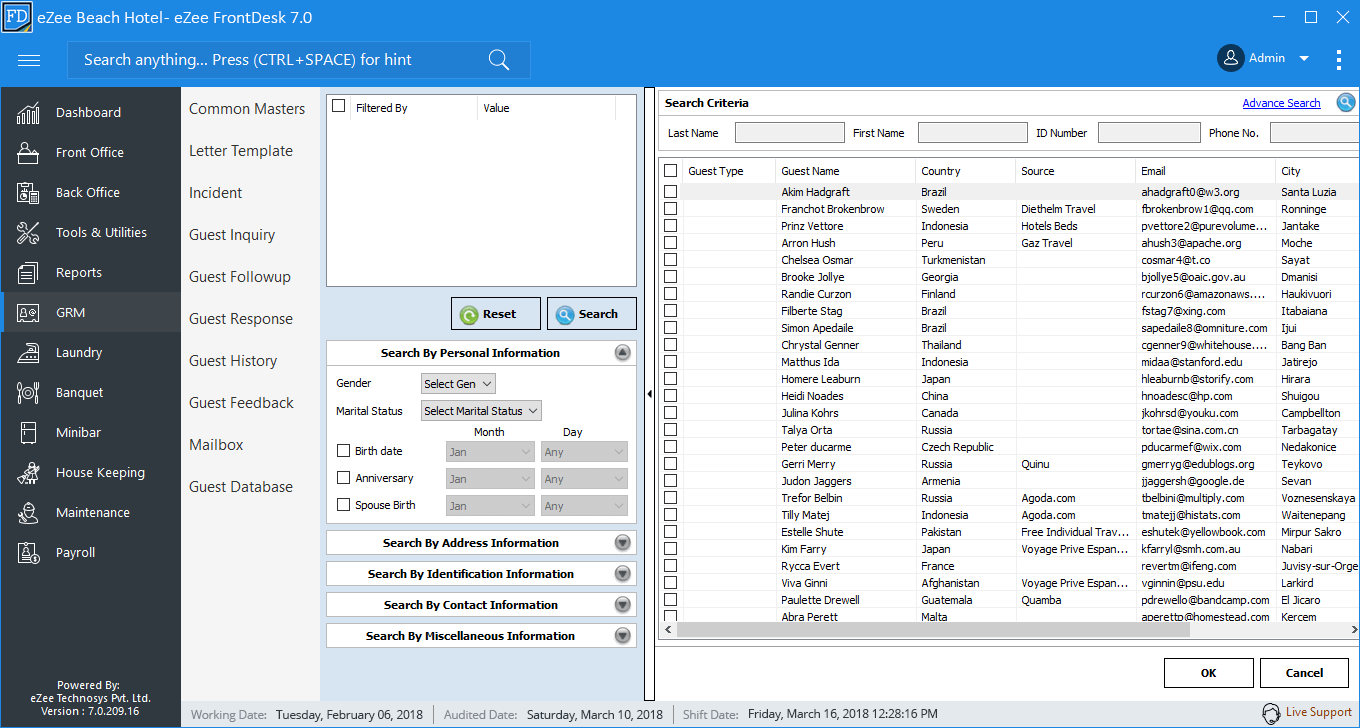 eZee Frontdesk Software - 10