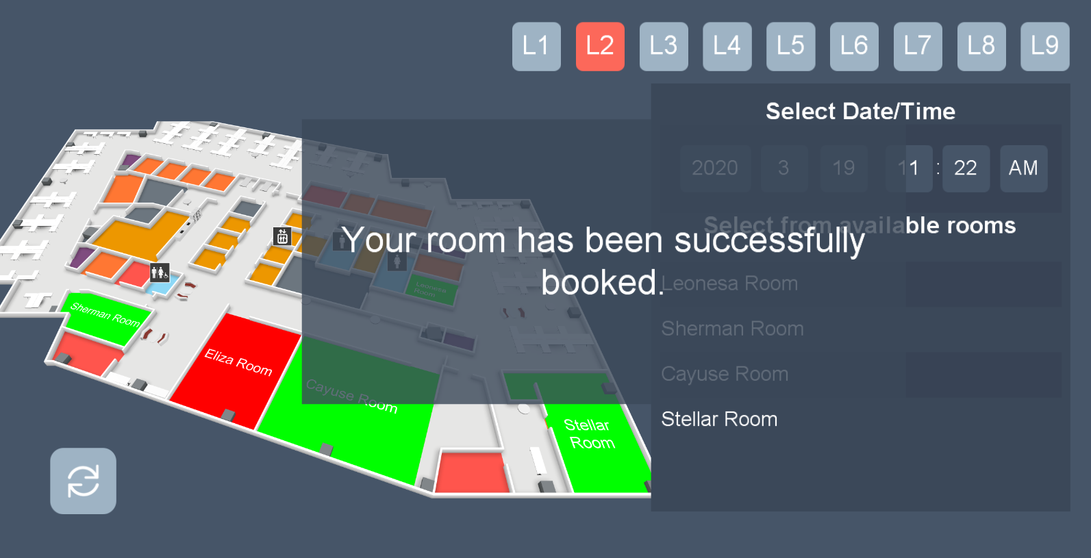 Publisher Pro Software - Interactive wayfinding with room booking and hotdesking, 22Miles allows limitless integrations with the tools you need for content management and providing users with immersive experiences within any facility.