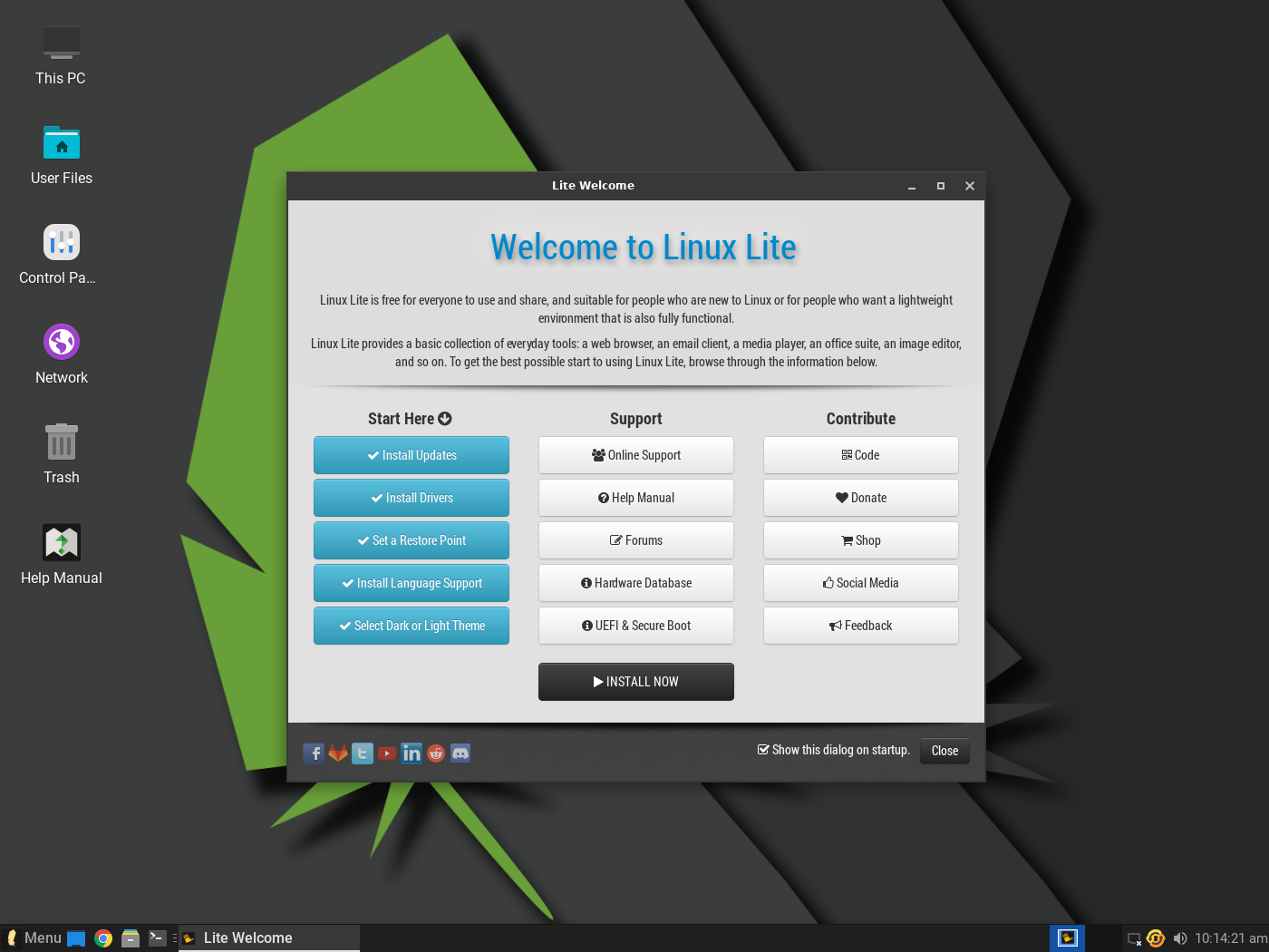 Linux Lite Welcome Tour