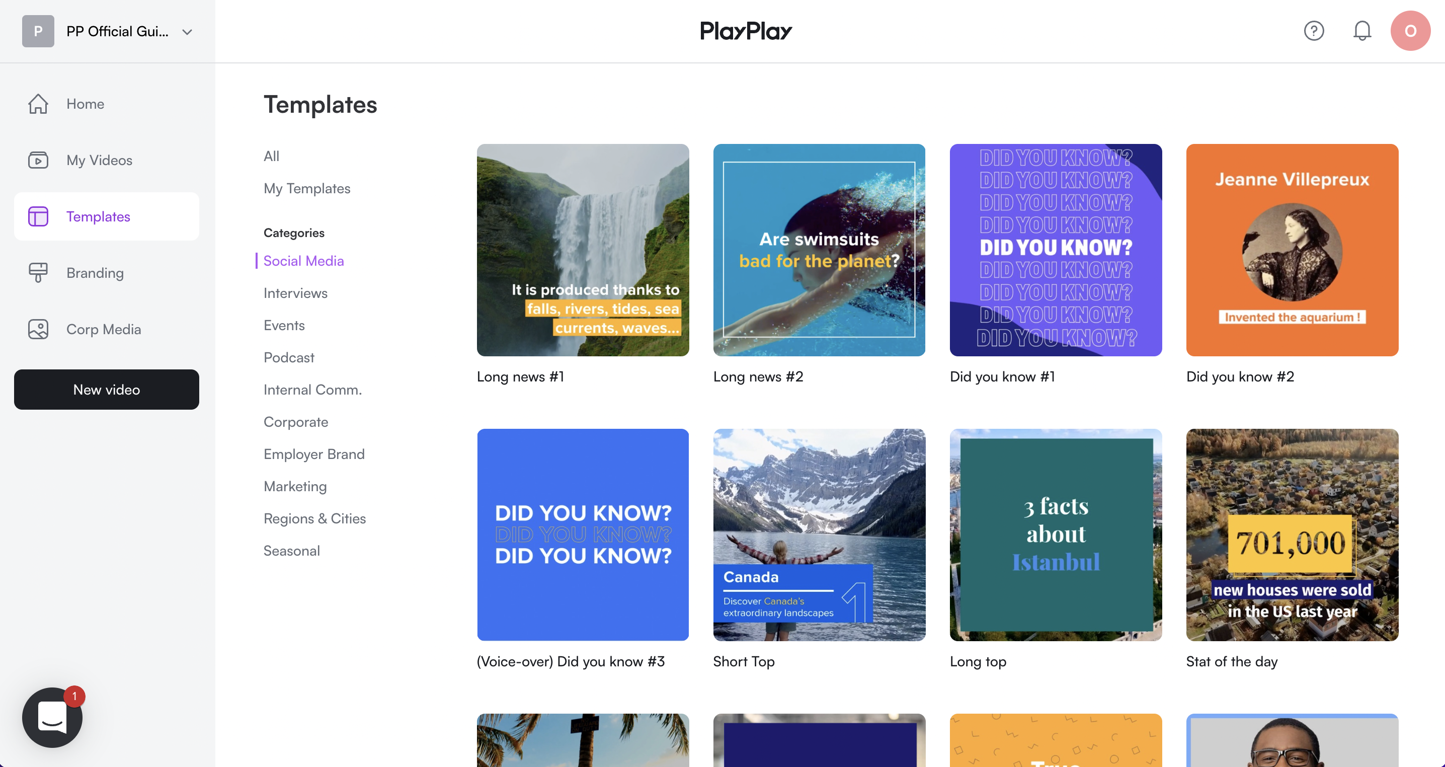 PlayPlay Software - Rich library of ready-made screens and video templates - designed exactly for marketing and communication experts like yourself.