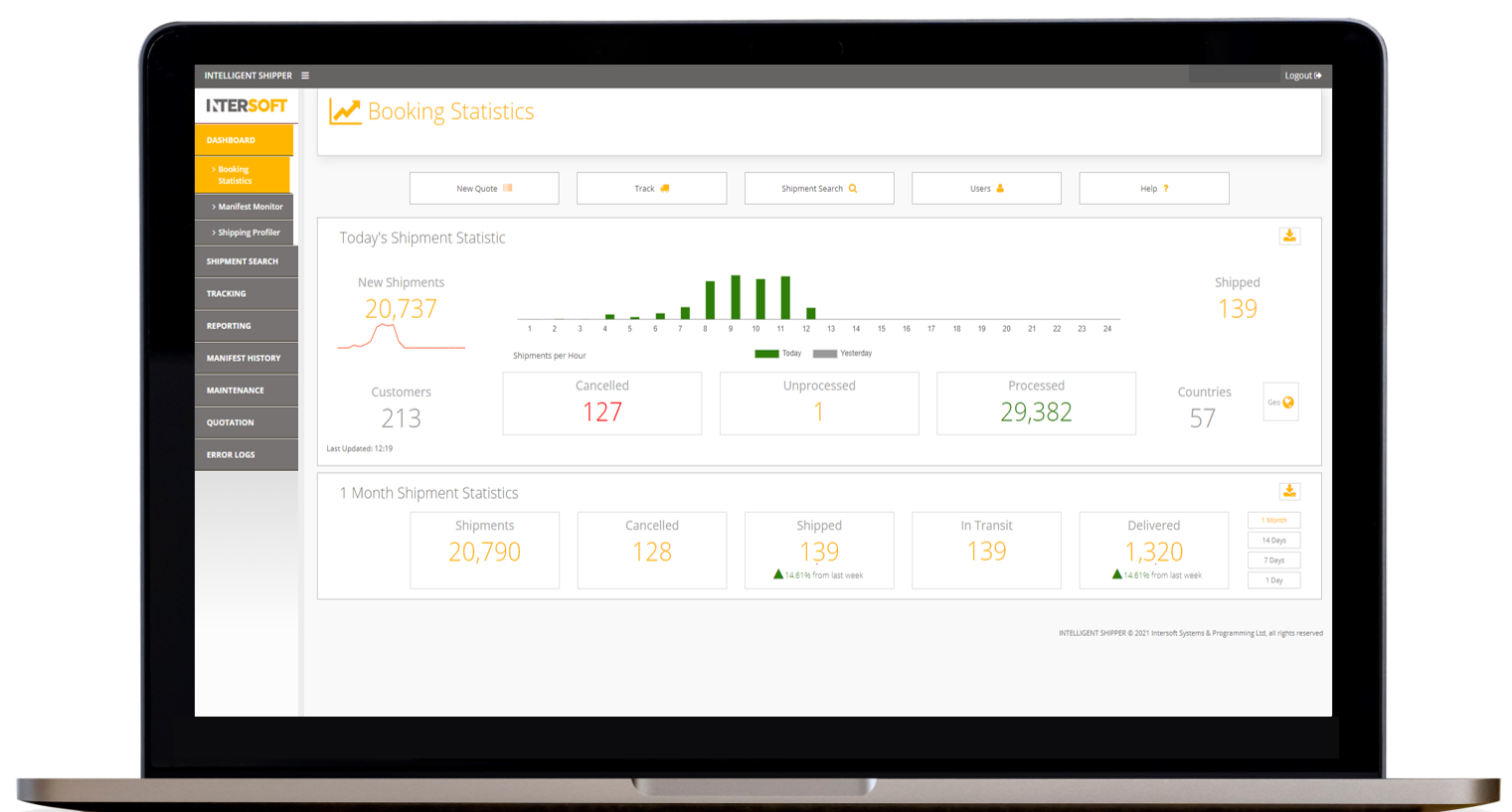 Intelligent Shipper screenshot