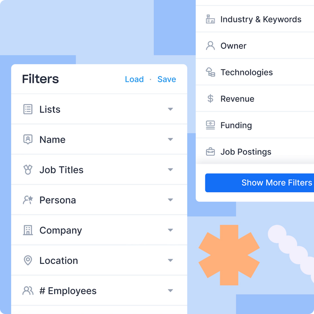 Apollo.io Software - Find your precise target audience. Build lists in seconds with 65+ filters, such as contact title, job function, and location, or account industry, employee headcount, and revenue.